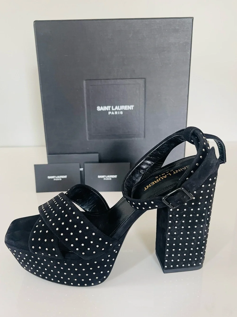 AUTHENTIC YSL STUDDED PLATFORMS